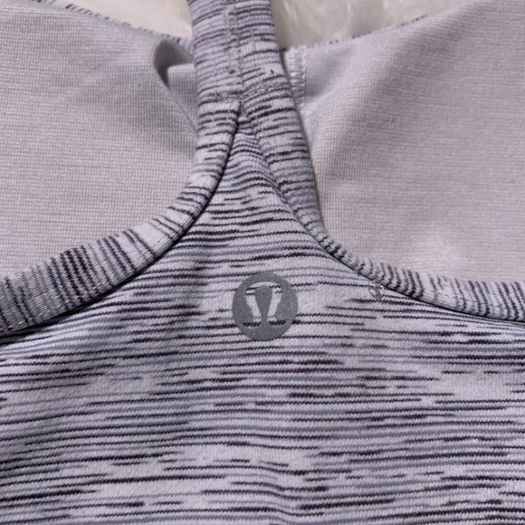 Lululemon Gray and White Active Tank - Picture 2 of 5